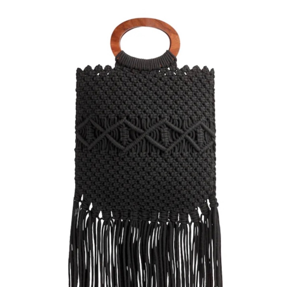 Danielle Nicole Macrame Handbag - image 1
